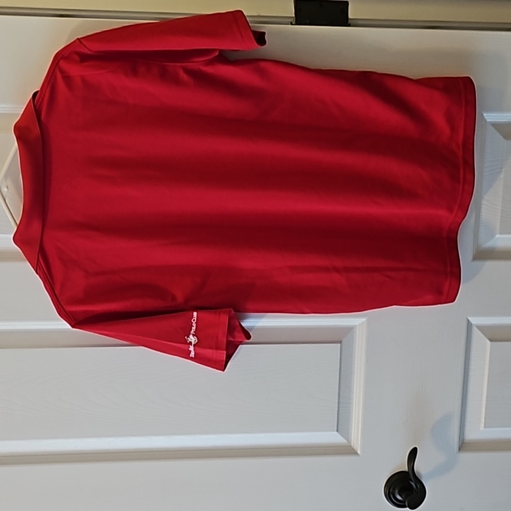 Red Textured Collared Polo Shirt - Picture 3 of 10